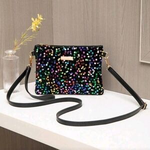 Multicolor Sequin Crossbody Bag